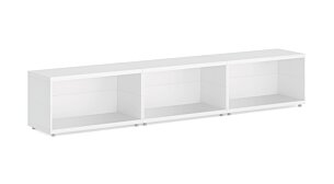 CASE Maxi-3x1 Regalwand | 225x41x34 cm | weiß