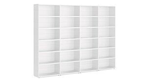 CASE Maxi-4x6 Regalwand | 300x221x34 cm (LxHxT) | weiß