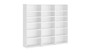 CASE Multi-3x6 Bücherregal | 225x188x34 cm (LxHxT) | weiß