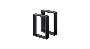 CHESS Bankkufen - 2 Stck | 350x80x422 mm | schwarz