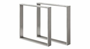 CHESS Tischkufen - 2 Stck | 800x80x722 mm | edelstahl