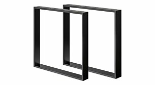 CHESS Tischkufen - 2 Stck | 800x80x722 mm | schwarz