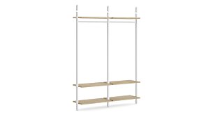 CLOS-IT D-200 Regalsystem | 168x277x40 cm | eiche/weiß