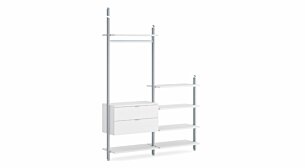 CLOS-IT D-205 Sloped ceiling wardrobe