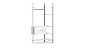 CLOS-IT D-208 Corner Walk-In Wardrobe
