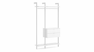 CLOS-IT W-154 Regalsystem | Dekor weiß