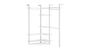 CLOS-IT W-300 Eckkleiderschrank | Dekor weiß