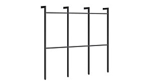 CLOS-IT W-302 Garderobensystem | 250x228x24 cm | schwarz