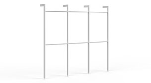 CLOS-IT W-302 Garderobensystem | Dekor weiß