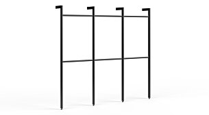 CLOS-IT W-302 Regalsystem | 250x228x24 cm (LxHxT) | schwarz