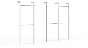 CLOS-IT W-402 Regalsystem | Dekor weiß