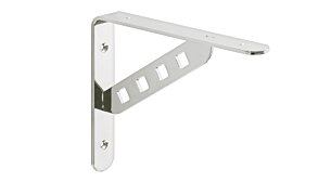 COAT Metal Shelf Bracket | 230x180 mm | stainless steel look