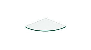 CORNER Glass Shelf Board | 300x300x8 mm | clear