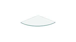 CORNER Glass Shelf Board | 300x300x8 mm | frosted