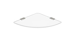 CORNER+FLAC Corner Glass Shelves | Decor white