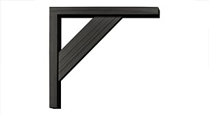 COUNTRY Holzkonsole | 19x17x4 cm | kiefer schwarz