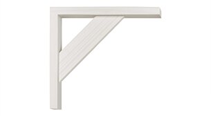 COUNTRY Holzkonsole | 19x17x4 cm | kiefer weiß