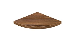 DESIGN Eckregal | 30x30x2,2 cm | nussbaum