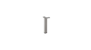 FLASH Furniture Legs  | 2,4x2,4x15 cm | silver