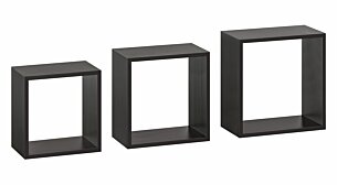 FRAME Regalwürfel Set - 3 Stck | Dekor schwarz