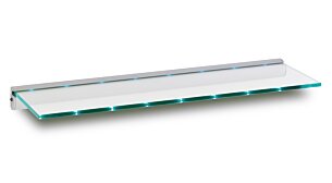 LED Glass Shelves | clear/silver