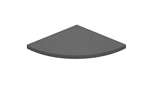 LITE Corner Shelf Board | 300x300x19 mm | anthracite