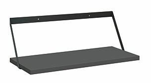 LITE+EDGE Hängeregal | 60x20 cm | anthrazit/schwarz