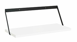 LITE+EDGE Hängeregal | 60x20 cm | weiß/schwarz