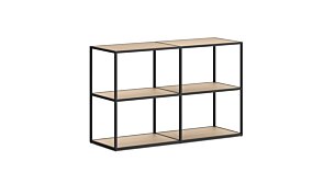 LIUM L-2x2 Shelving Unit | Decor oak