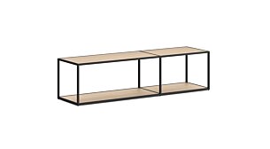 LIUM MIX-2x1 Regalsystem | Dekor eiche