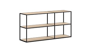 LIUM MIX-2x2 Shelving Unit | Decor oak