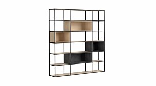 LIUM MIX-3x6-P Regalsystem | 200x208x36 cm | Dekor eiche