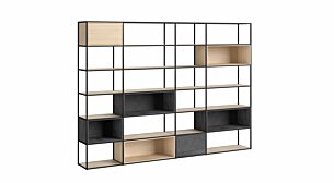 LIUM MIX-4x6-P Regalsystem | 288x208x36 cm (LxHxT) | Dekor eiche