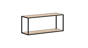LIUM XL-1x1 Hängeregalsystem | 89x37x27 cm | eiche/schwarz