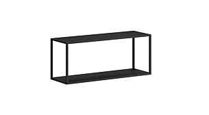 LIUM XL-1x1 Hängeregalsystem | 89x37x27 cm | esche schwarz/schwarz