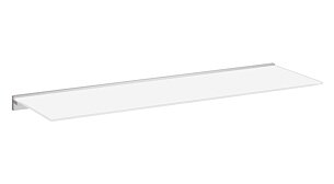 MAXI+CUBE Glasregal | 115x20 cm | weiß/silber