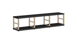 MAXX 3x1 Regalsystem | 174x40x33 cm (LxHxT) | Dekor schwarz