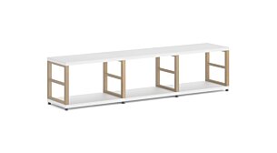 MAXX 3x1 Regalsystem | 174x40x33 cm (LxHxT) | weiß/esche