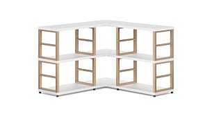 MAXX 3x2 Eckregal | 109/109x76x33 cm (LxHxT)