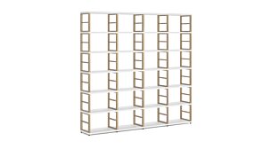 MAXX 4x6 Shelving Unit | 231x218x33 cm (LxHxD) | Decor ash