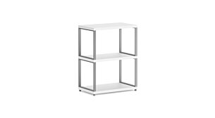 MAXX M-1x2 Regalsystem | 60x76x33 cm (LxHxT) | weiß/stone (grau)