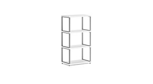 MAXX M-1x3 Regalsystem | 60x112x33 cm (LxHxT) | weiß/stone (grau)