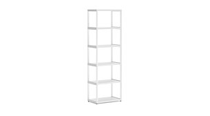 MAXX M-1x5 Regalsystem | 60x183x33 cm (LxHxT) | weiß