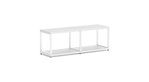 MAXX M-2x1 Regalsystem | 117x40x33 cm (LxHxT) | weiß