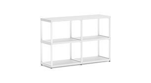 MAXX M-2x2 Regalsystem | 117x76x33 cm (LxHxT) | Dekor weiß