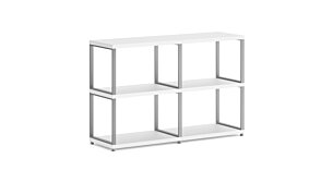 MAXX M-2x2 Regalsystem | 117x76x33 cm (LxHxT) | weiß/stone (grau)