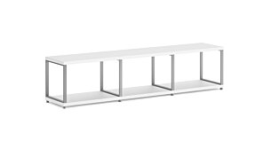 MAXX M-3x1 Regalsystem | 174x40x33 cm (LxHxT) | weiß/stone (grau)