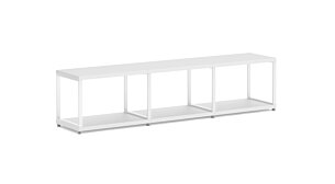 MAXX M-3x1 Regalsystem | 174x40x33 cm (LxHxT) | weiß