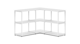 MAXX M-3x2 Eckregal | 109/109x76x33 cm (LxHxT) | weiß