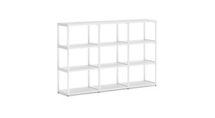 MAXX M-3x3 Regalsystem | 174x112x33 cm (LxHxT) | Dekor weiß